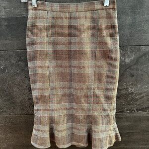 Vivienne Westwood Anglomania beige plaid skirt size 38